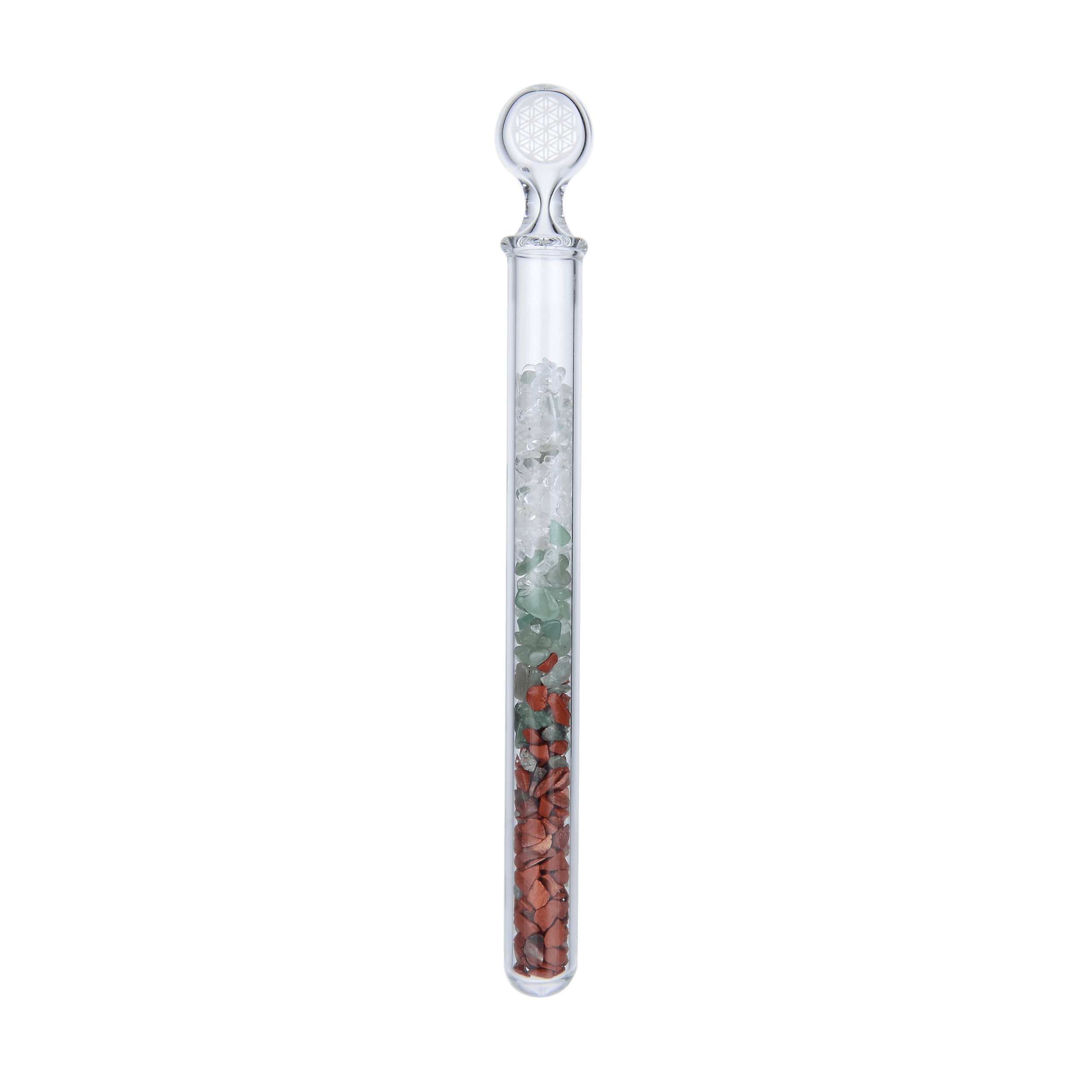 Lapis Vitalis Kristall-Vitalstick "Energie-Balance" (Aventurin, Bergkristall, roter Jaspis)